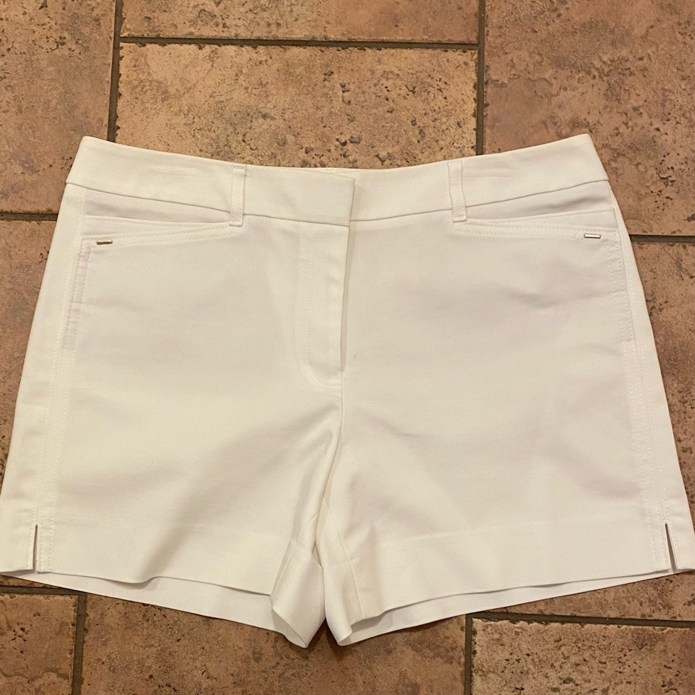 WHBM lined white shorts sz 10